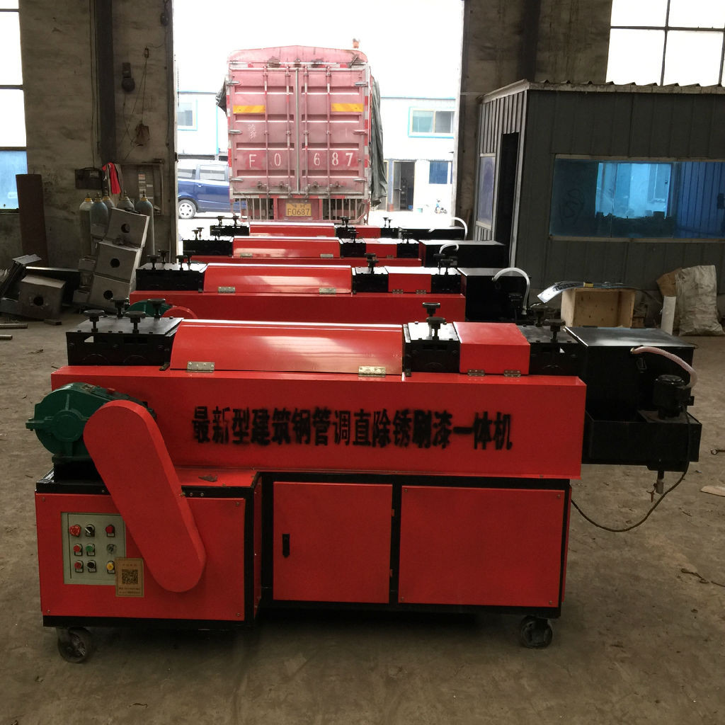 全自动钢管调直机 结构合理 性能稳定 操作安全简便