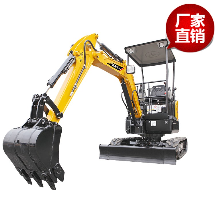 三一果园小挖机 微型SY16C挖掘机 种树挖坑大棚工作专用小挖机 小巧方便 360旋转 厂家促销 价格钜惠