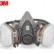 3m6200半面罩橡胶防毒面具双滤盒喷漆防护山东防毒面具