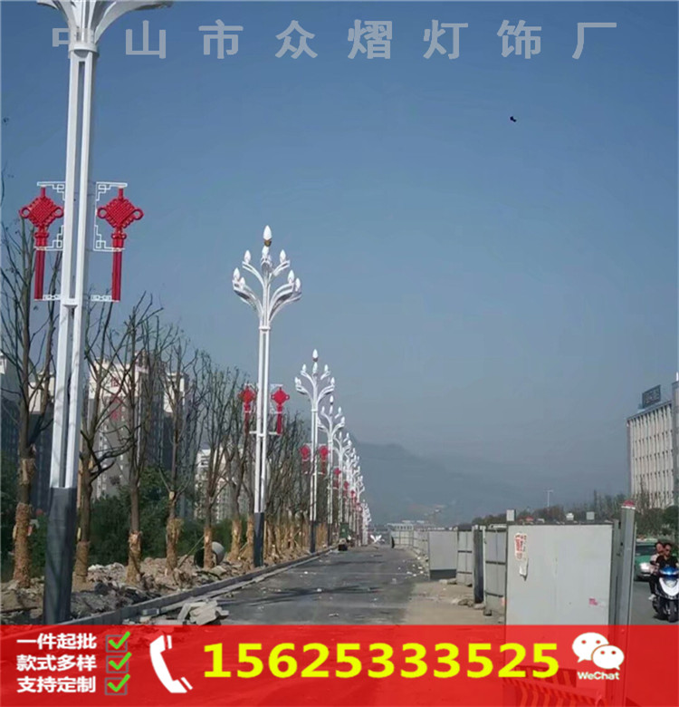 路灯杆led装饰灯 户外道路亮化led中国结造型灯