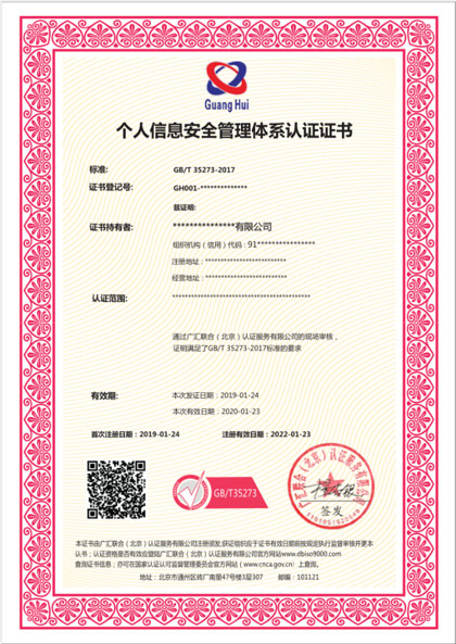 个人信息安全管理体系