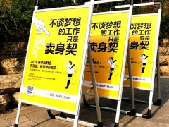 西安唐都医院会议背景板签到板会议kt板易拉宝,门形条幅海报