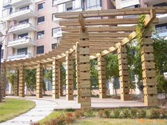 石家庄木栈道|石家庄木廊架|石家庄木花箱|石家庄木亭子