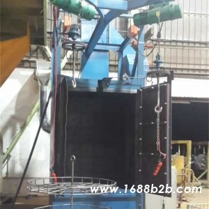 铝艺门喷砂机 铝艺门花表面清理喷砂机