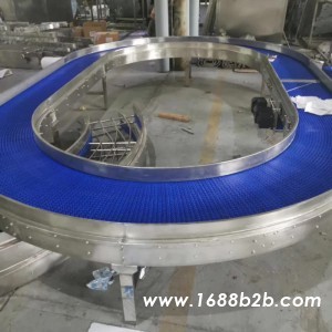 L型转弯塑料网带输送机价格查询