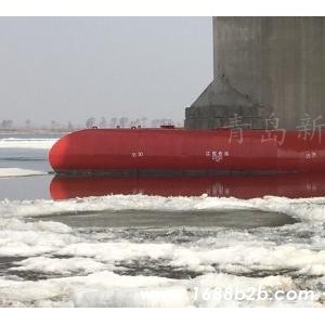 自浮式钢覆复合材料桥墩消能保护防撞设施