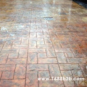 贵州混凝土模具印花彩色路面