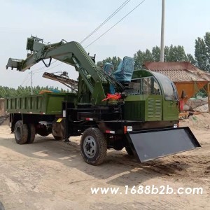 轮式随车挖，四不像运输车，农用运输车