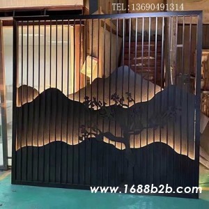 背景墙不锈钢花格客厅装饰金属隔断玄关厂家