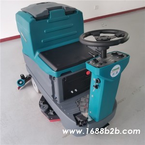 电瓶驾驶式自动洗地机 商业地下车库中小型洗地车 长淮X70