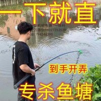 24电锂电一体杆,3.8米4.5米一体杆抄网