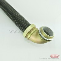 黑色波浪型包塑金属软管配锌合金直接头图4