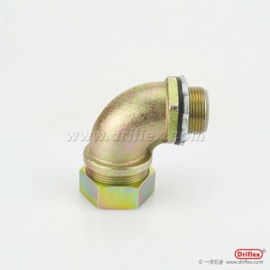 铁镀锌90度弯头配包塑金属软管12-38mm