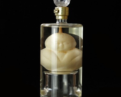 河北华企生产内置梨酒瓶高硼硅玻璃工艺酒瓶高档醒酒器创意异形酒瓶包装厂家