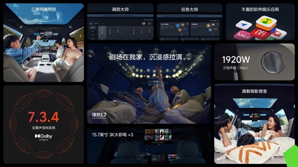 家庭全新旗舰！理想L7 Max成主流五座SUV唯一标配后排屏幕车型